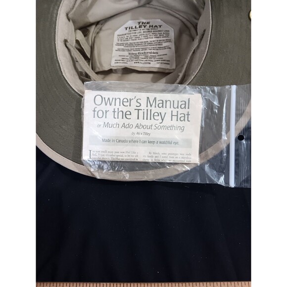 The Tilley Hat Size 8 (25") Vintage Original Paperwork Outdoors Hiking Fishing - Picture 5 of 6